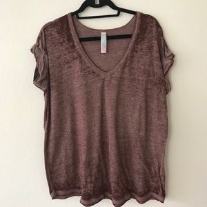 FP Beach Keep Me Tee Cranberry Size Small